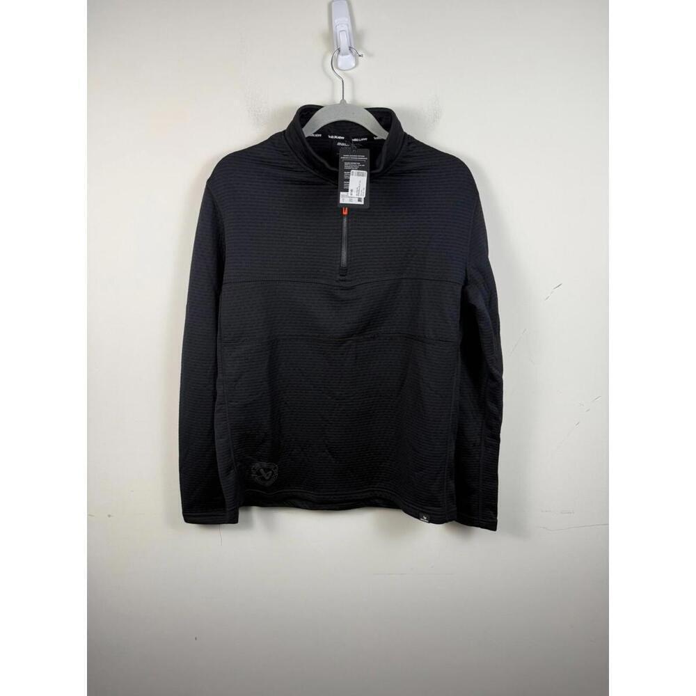 NWT Bauer Hockey FLC 1/2 Zip Performance Pullover‎ Top Black